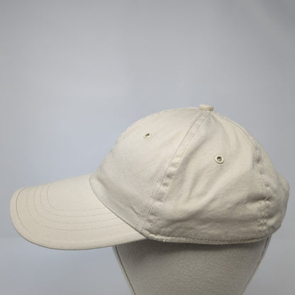 Faded Glory Strapback Hat Tan One Size Adjustable Blank Vent Holes