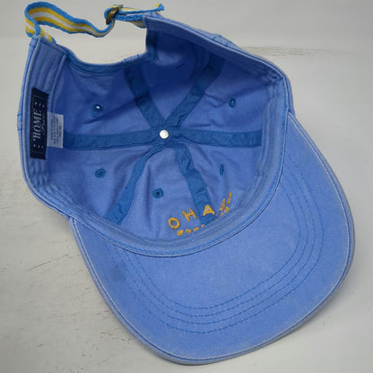 Home Free Baseball Cap Blue One Size Idaho The Gem State Striped Slideback Hat