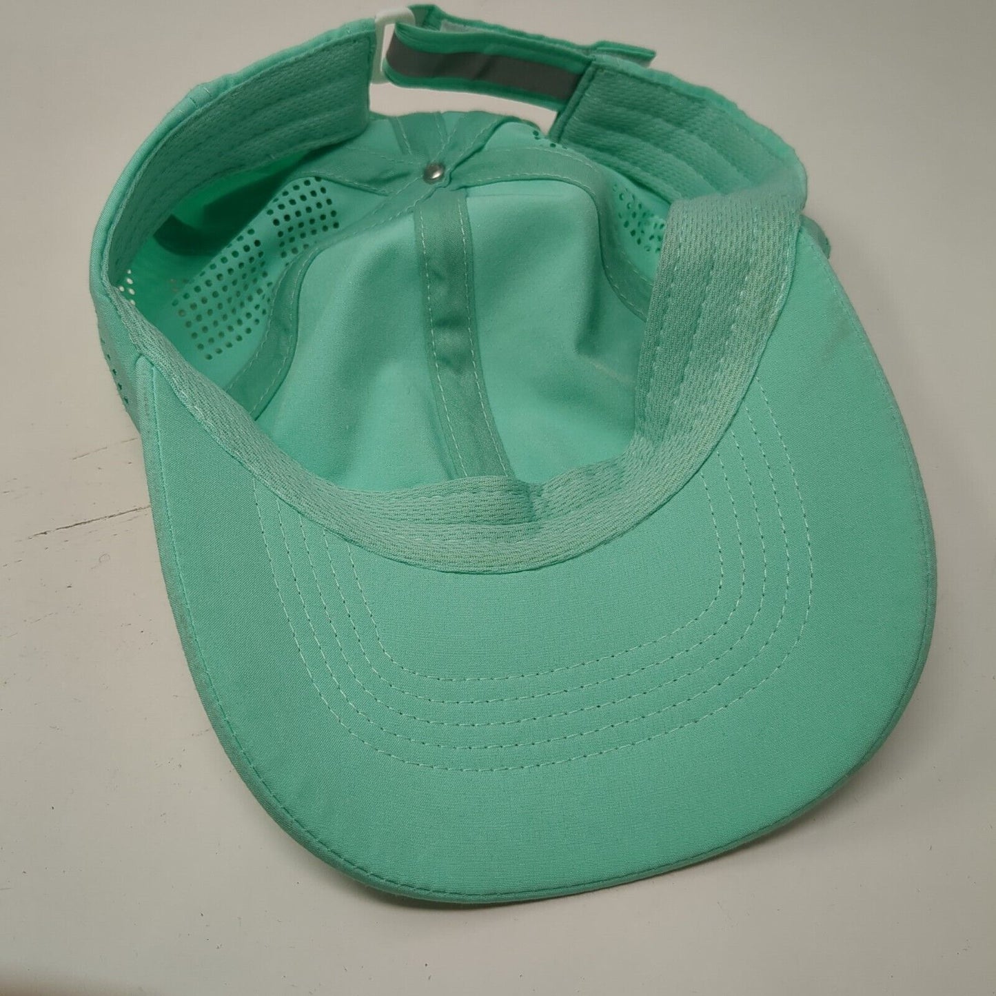 Unbranded Strapback Hat Green One Size Adjustable Perforated Blank