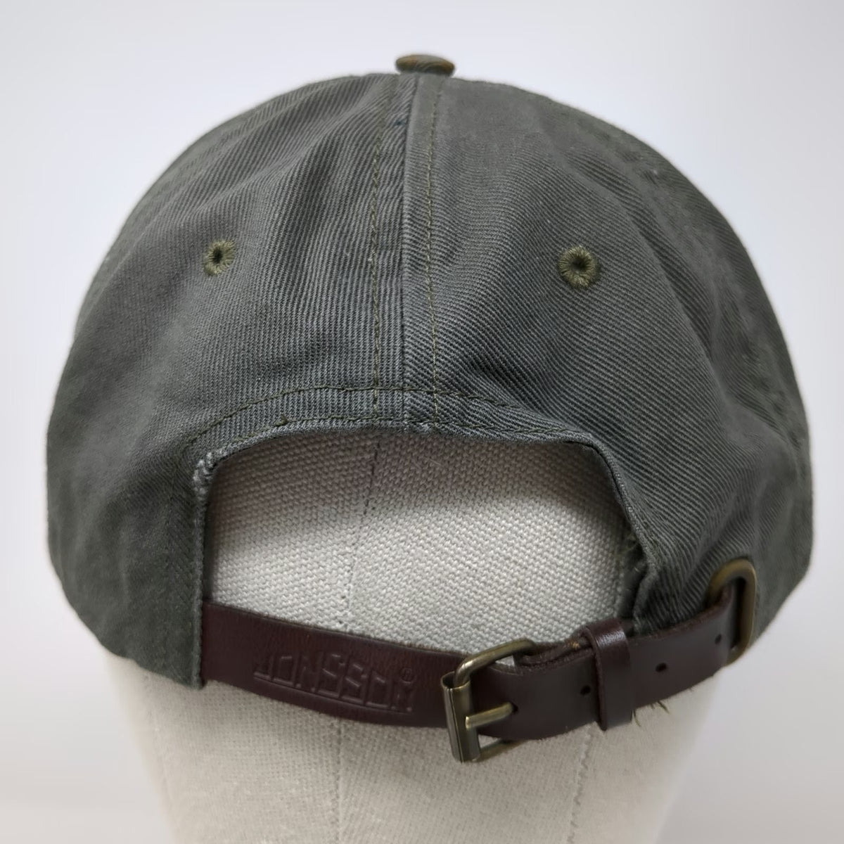Jonsson Workwear TAASA Gray Baseball Cap OSFM Strapback Cotton Embroidered Hat