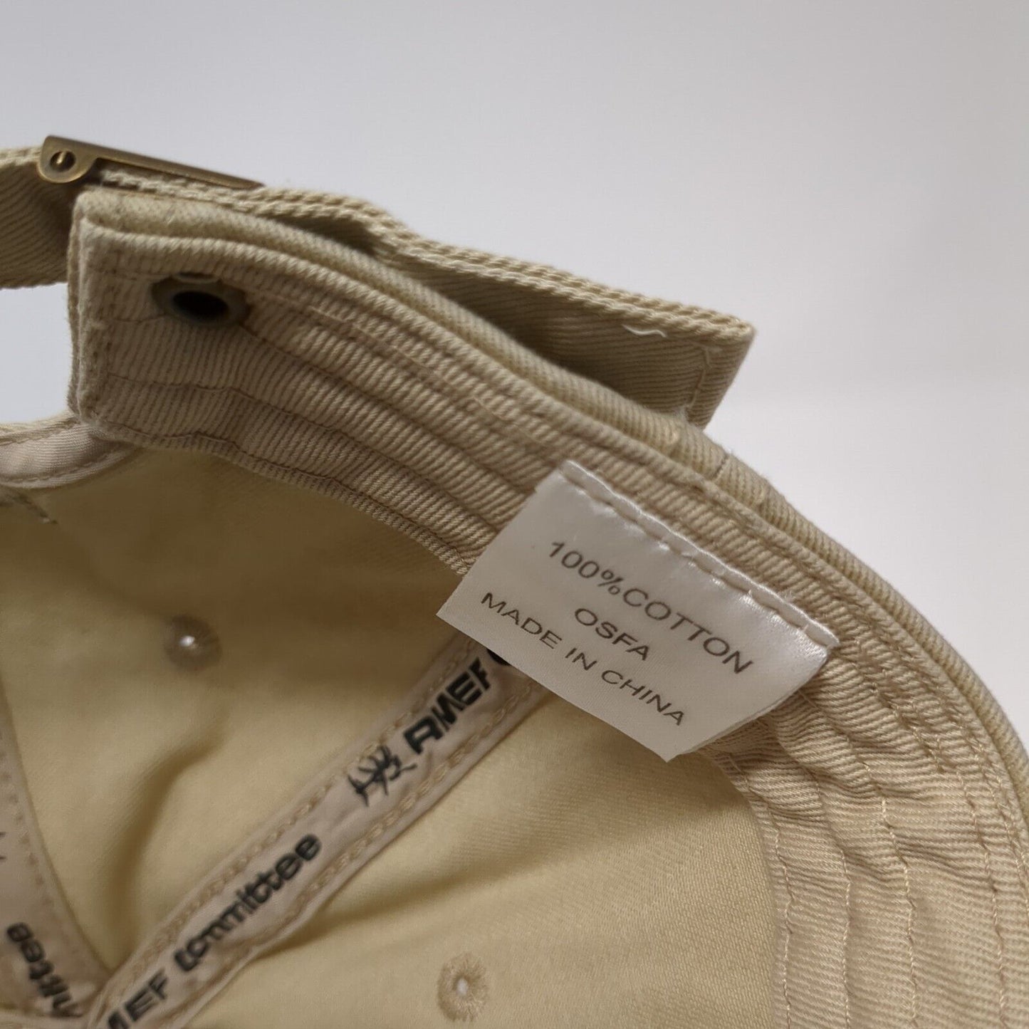 Rocky Mountain Elk Foundation Committee Slideback Hat Tan One Size Hunting