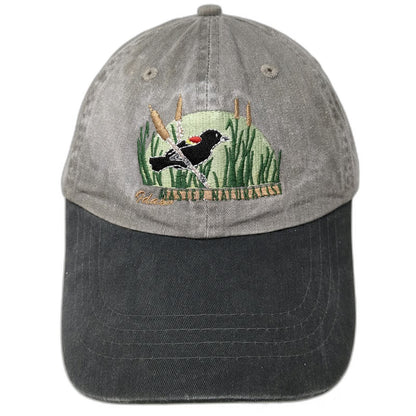 Port & Company Baseball Cap Gray Black One Size Idaho Master Naturalist Bird Hat