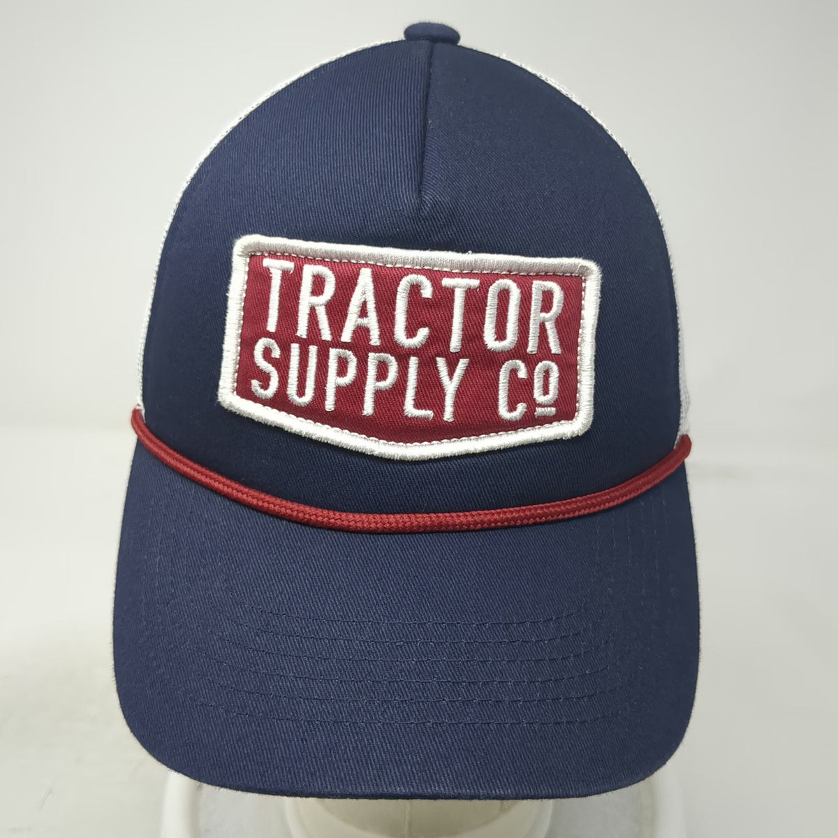 Outdoor Cap Trucker Hat Blue One Size Tractor Supply Co Patch Rope Mesh