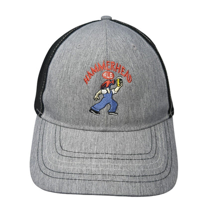 Hammerhead Ale Strapback Trucker Hat Gray One Size Mesh Back McMenamins