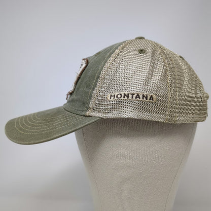 Ouray Trucker Hat Green One Size Mesh Montana Wolf Creek Angler Fish Patch Cap