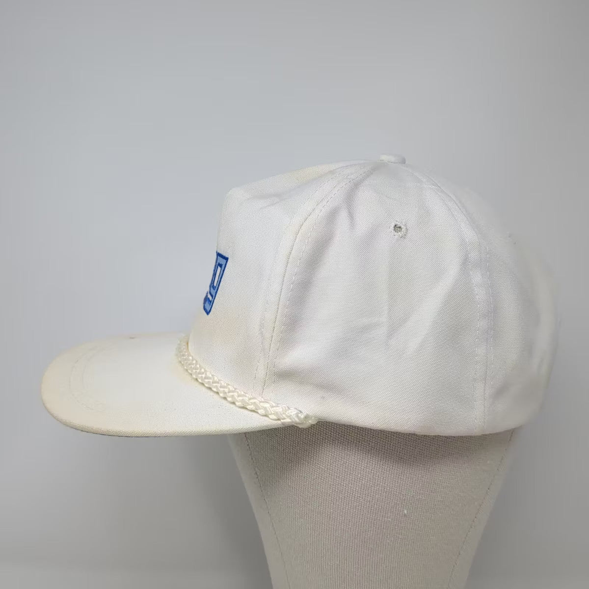 Sportcap Supreme King of Owatonna 5 Panel Rope Hat White Blue OS Slideback Cap