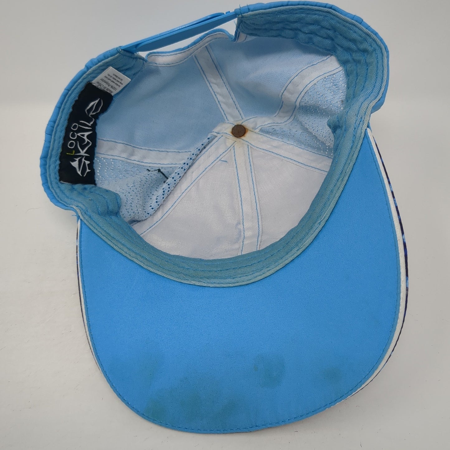 Loco Kaile Snapback Hat Blue One Size Adjustable Embroidered Mesh Back