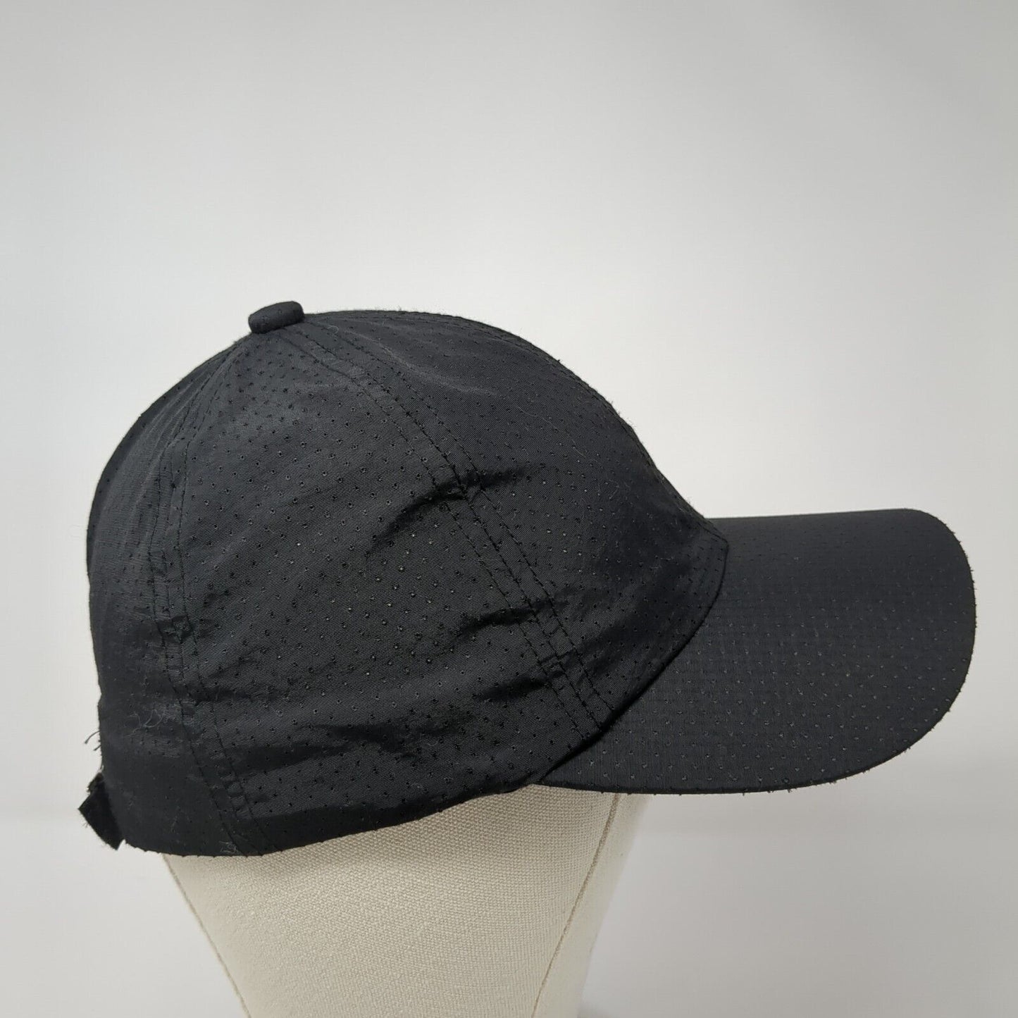 Unbranded Slideback Hat Black One Size Adjustable Breathable 6 Panel Blank
