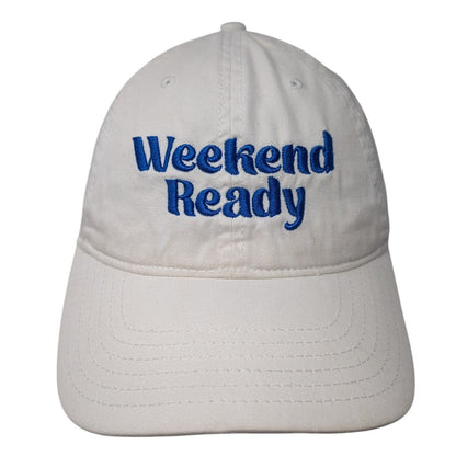 Weekend Ready Slideback Hat White One Size Adjustable Mighty Fine