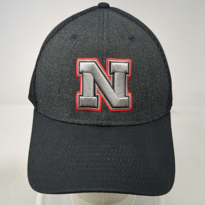 Nebraska Cornhuskers NCAA New Era Hat Black XL Mesh Back 39THIRTY Stretch Fit