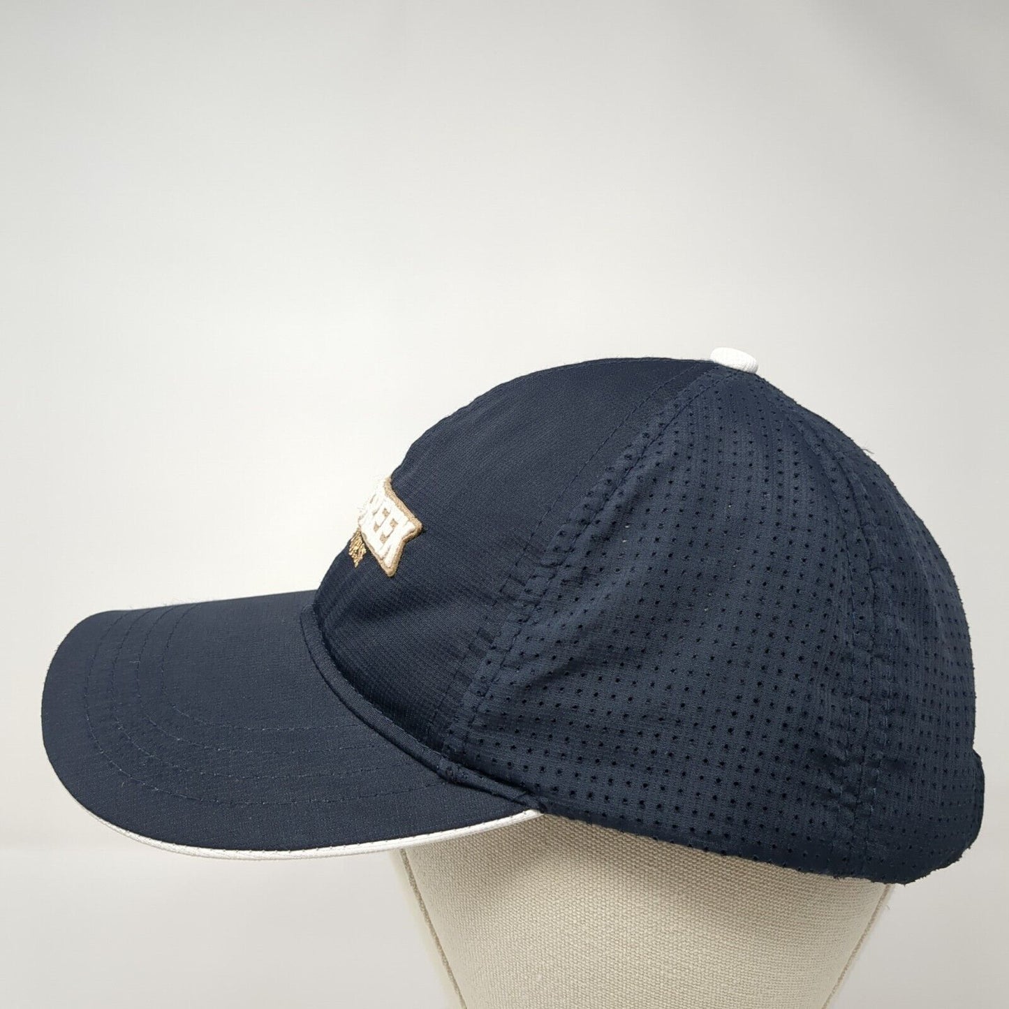 Sand Creek Golf Course Strapback Hat Blue One Size Adjustable American Dry Goods