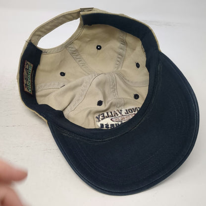 Ahead Baseball Cap Beige Blue One Size PGA Logo Sunol Valley Golf Course Hat