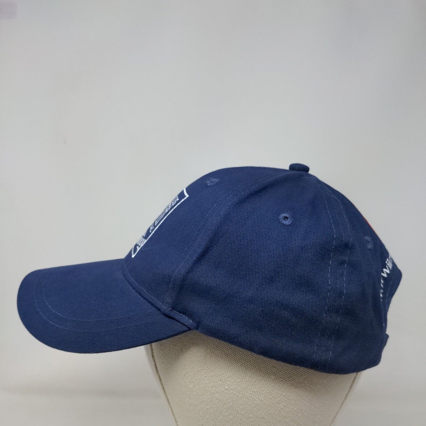 Friends of the National WWII Memorial Strapback Hat Blue One Size Embroidered