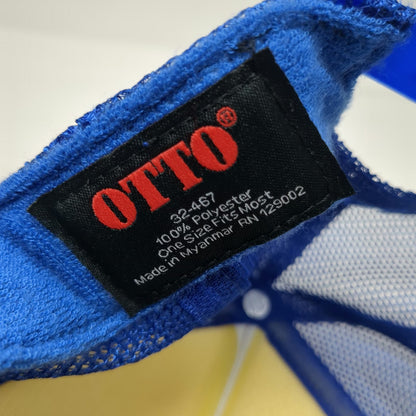 Otto Trucker Hat White Blue Red One Size K-Coast Surf Shop Cape Charles VA Rope