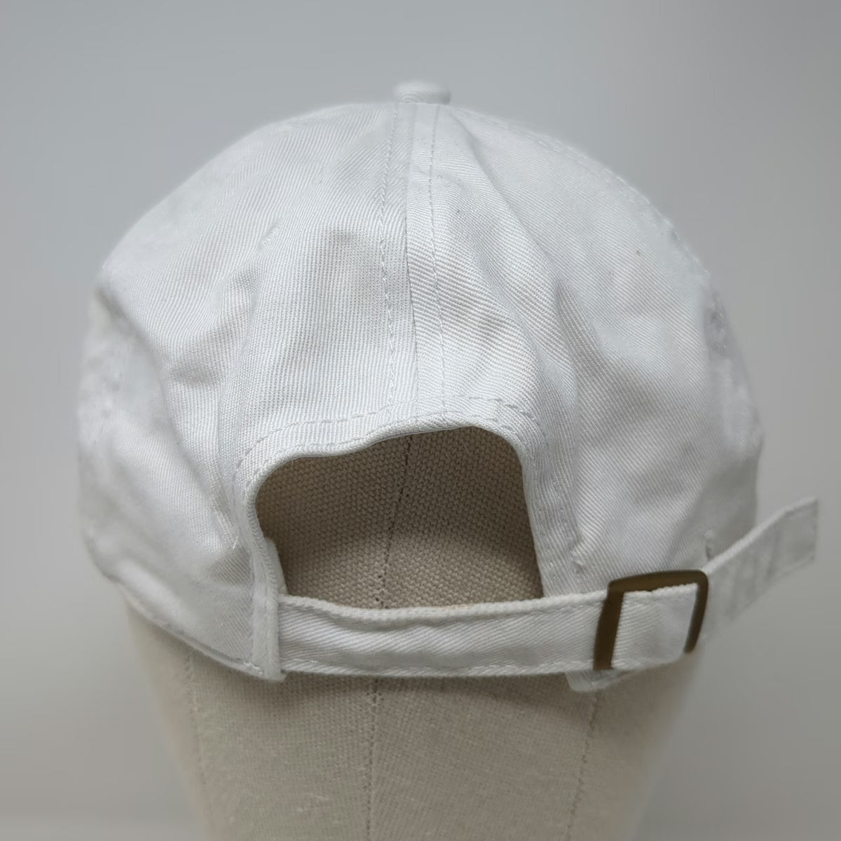 Life is Good Baseball Cap White One Size Slideback Cotton Graphic Patch Hat