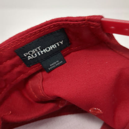 Port Authority Snapback Red One Size Marinelli's Pizza Italian Restaurant Hat