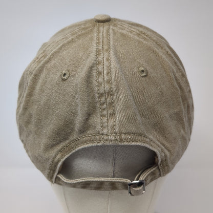 CYGT Slideback Baseball Cap Brown One Size Adjustable Vented Holes 6 Panel Blank