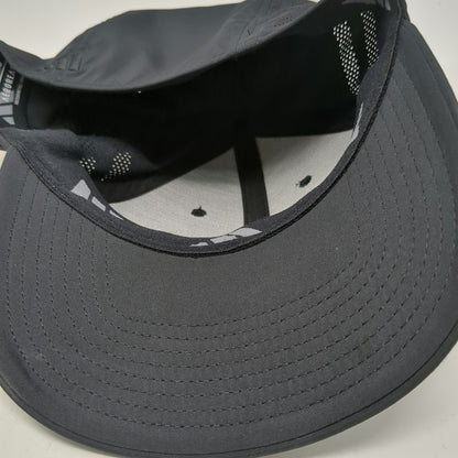 Adidas Baseball Cap Black XL AEROREADY Perforated Stretch Fit 3-Bar Logo Hat