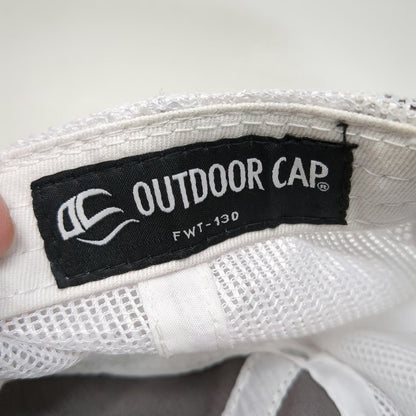 Outdoor Cap Baseball Cap Gray OS Hellas Patch Mesh Back Strapback Hat Blue Logo