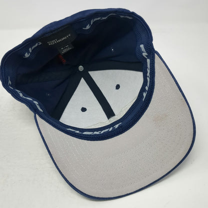 Port Authority Danbury Sports Dome Blue Baseball Cap M Flexfit Embroidered Hat