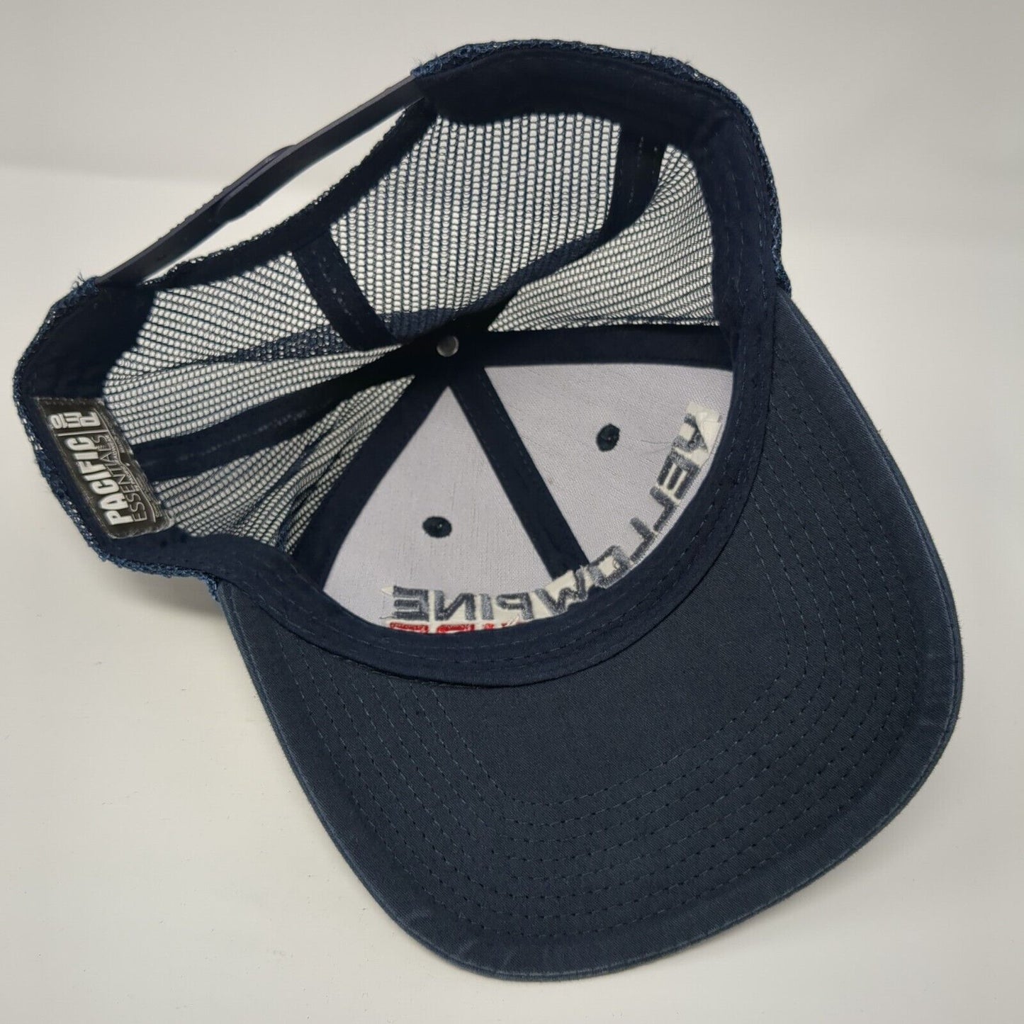 Yellow Pine Fire Snapback Mesh Back Trucker Hat Blue One Size Adjustable