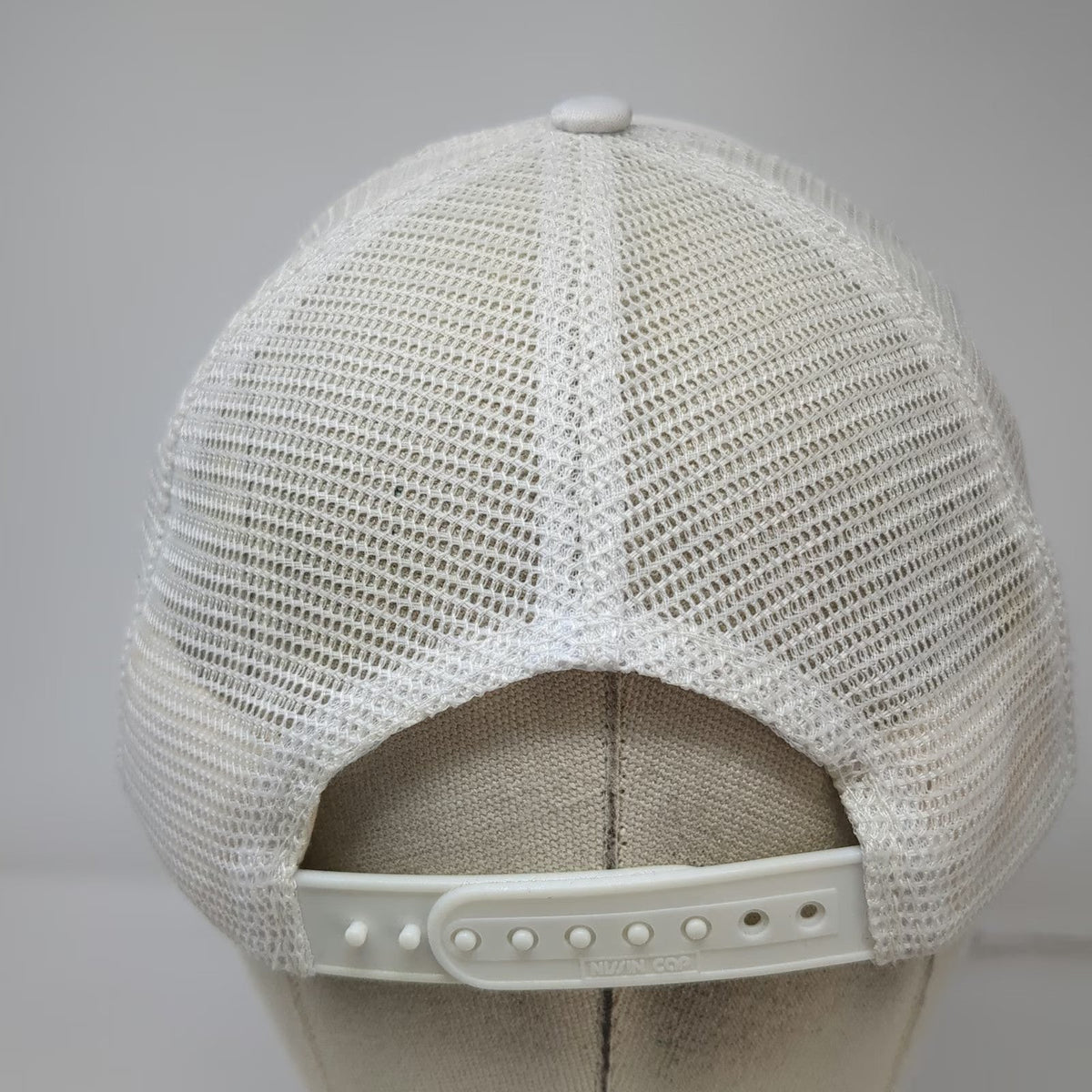 Nissin Trucker Hat White One Size Wings of Wenatchee Apple Logo Snapback Rope