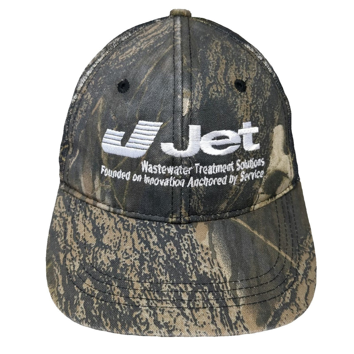 Outdoor Cap Baseball Cap Green One Size Camo Mesh Back Jet Wastewater Logo hat