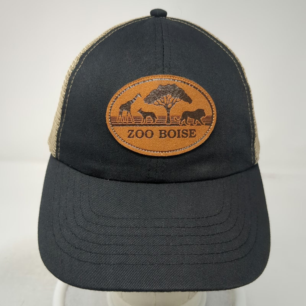 Royal Resortwear Zoo Boise Black One Size Baseball Cap Mesh Recycled Strap Hat