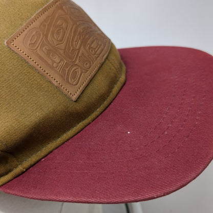 Native Northwest Snapback Hat Multi One Size Leather Patch Colorblock