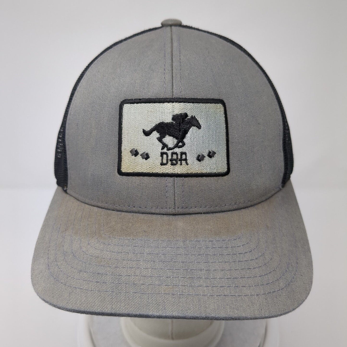 Dunnbar Ranch Snapback Trucker Hat Gray One Size Mesh Back Embroidered