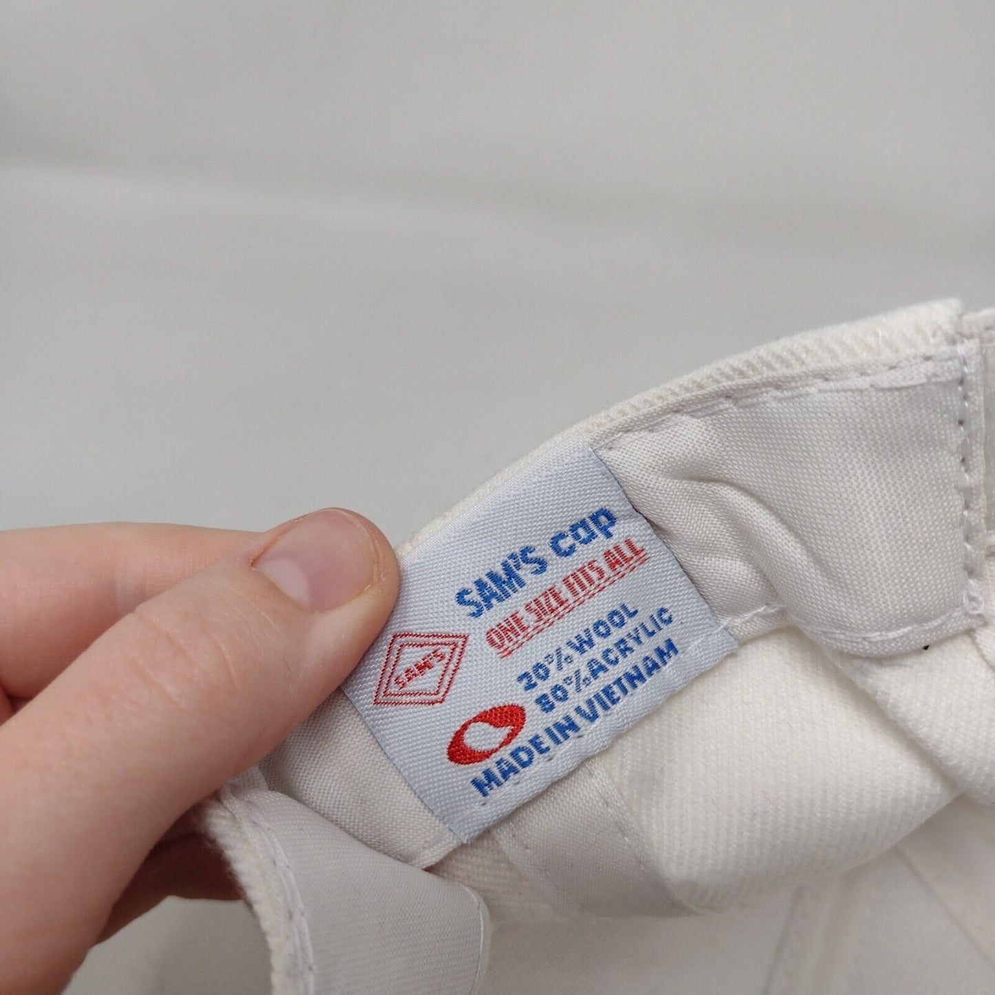 Los Algodones Baja Mexico Strapback Hat White OSFA Adjustable Embroidered Sam's