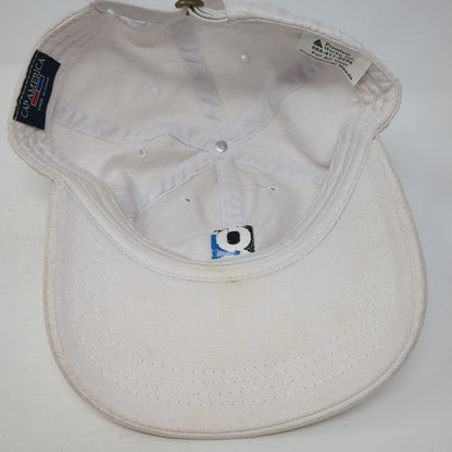 George Slideback Baseball Cap White One Size Adjustable Embroidered Cap America