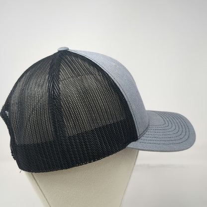 Richardson Trucker Hat Gray One Size Snapback Mesh Armadillo Premier Builder