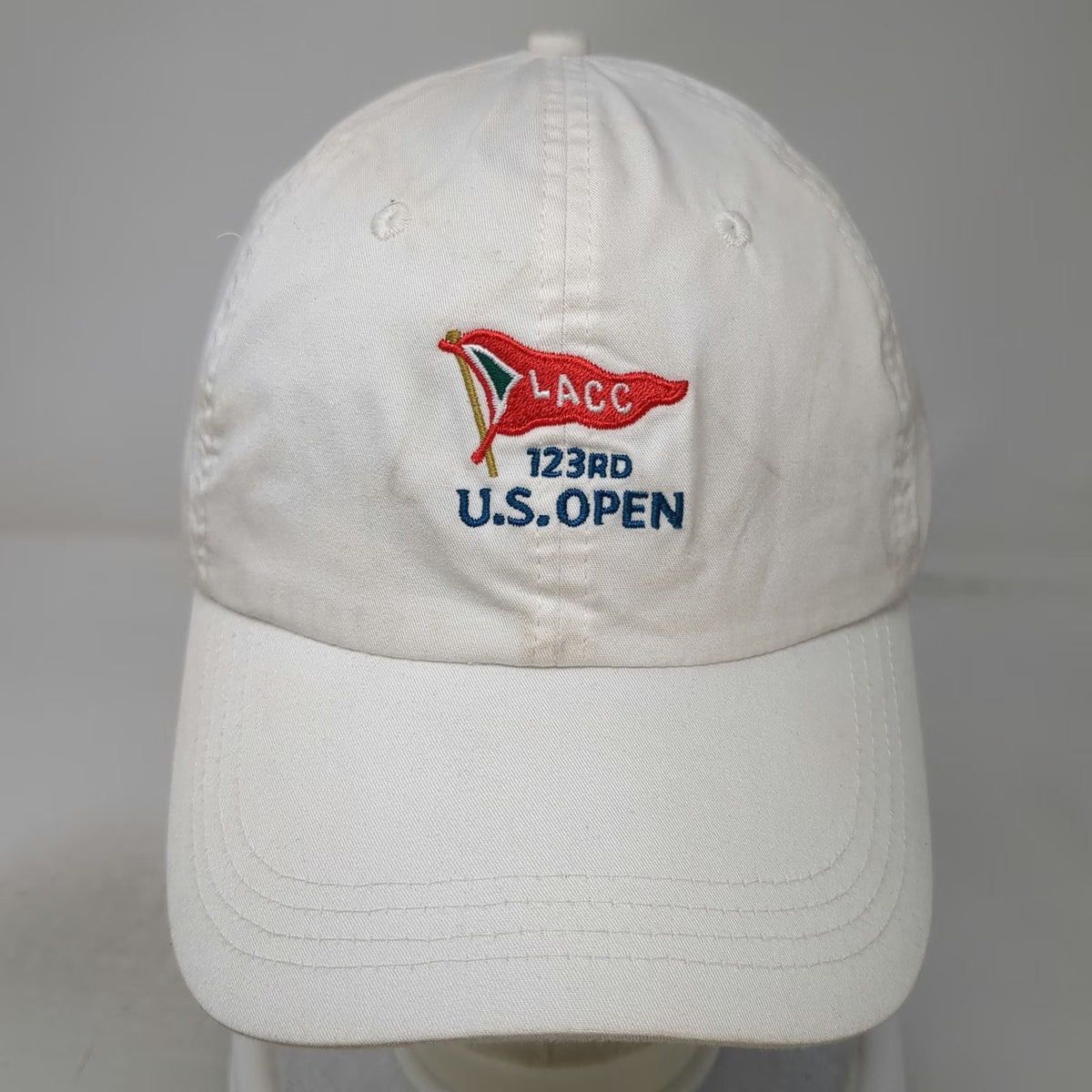ahead Baseball Cap White One Size 123rd US Open LACC USGA Member Cotton Golf Hat