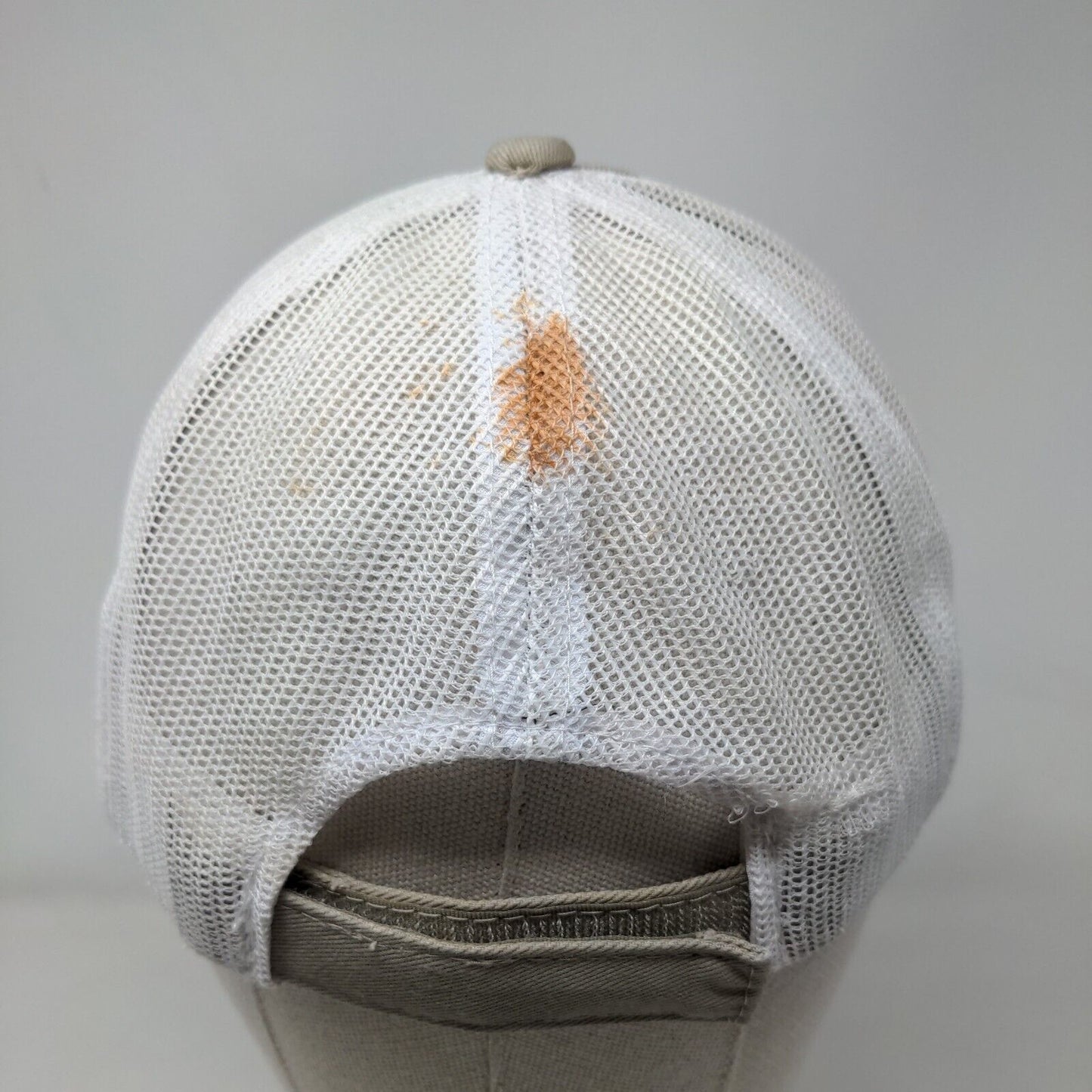 Mississippi Tennessee Transformers Inc Strapback Trucker Hat Tan OSFM Mesh Back