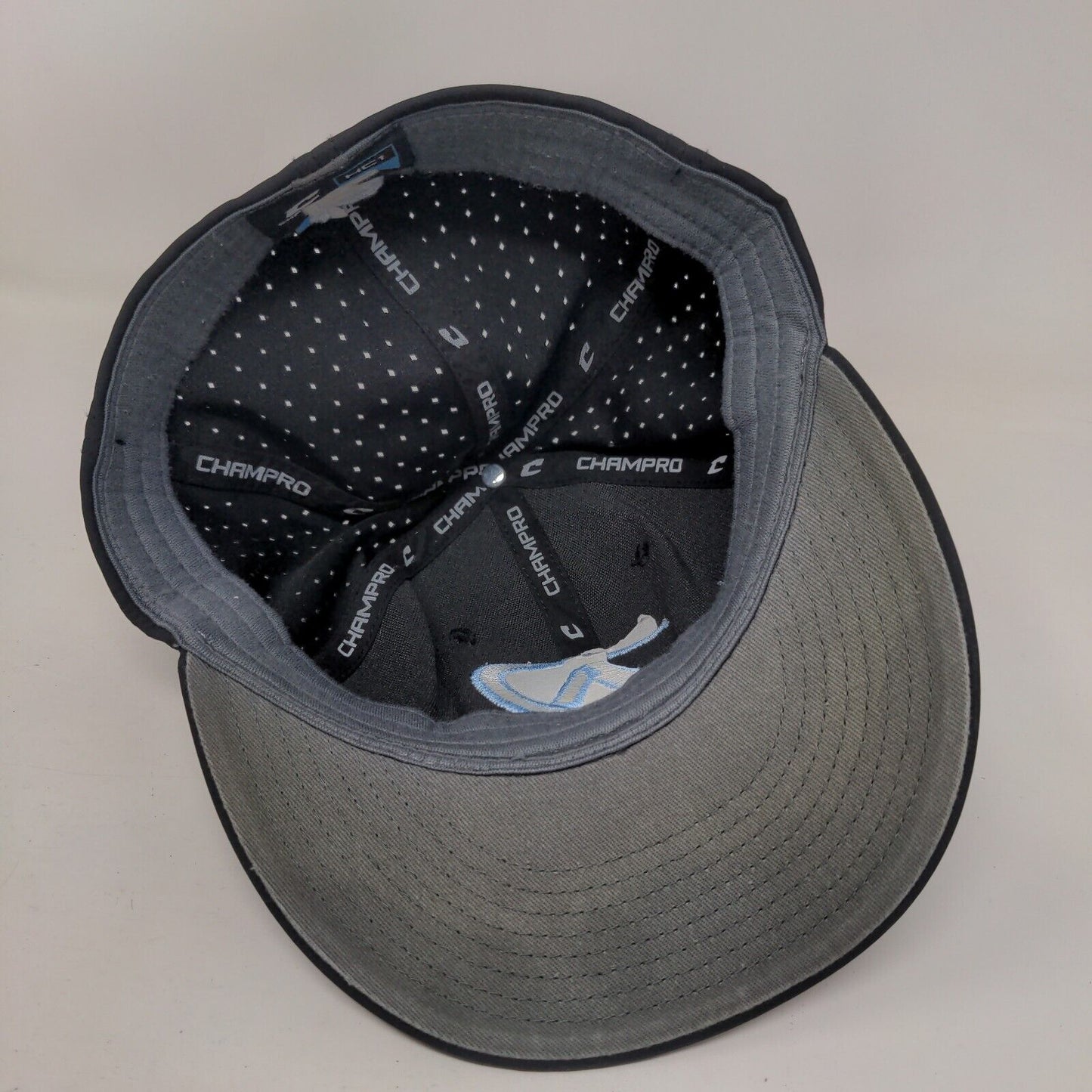 Champro Fitted Hat Black Size S/M Embroidered A Logo #12 HC1