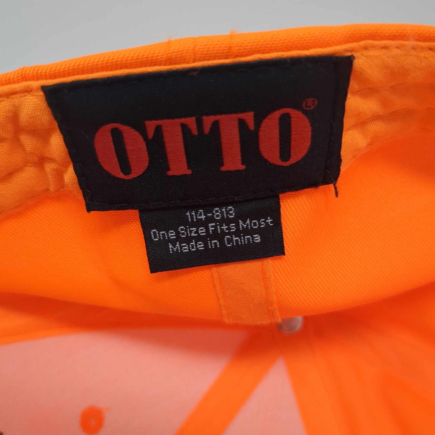 Setting The Performance Standard Baseball Cap Orange One Size Adjustable Otto