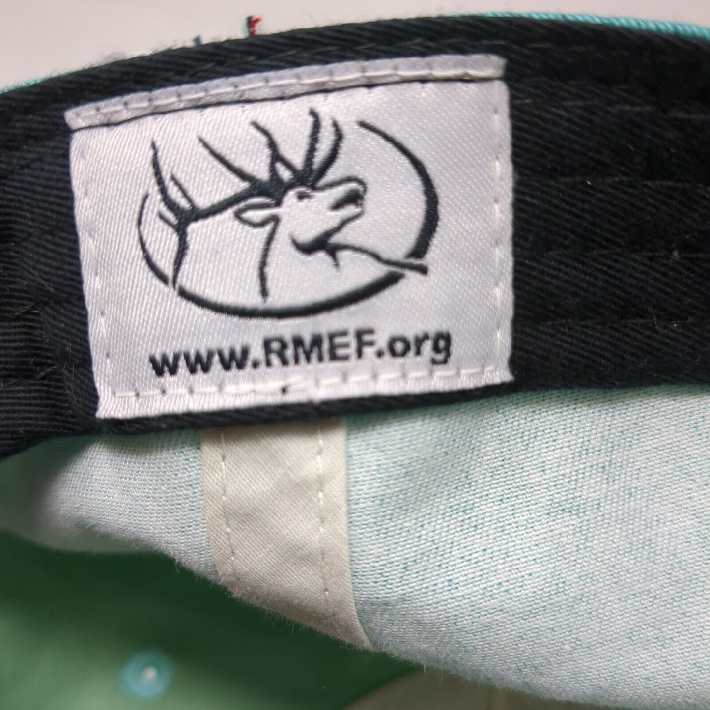 RMEF Women's Strapback Hat Green One Size Embroidered Outdoor Cap
