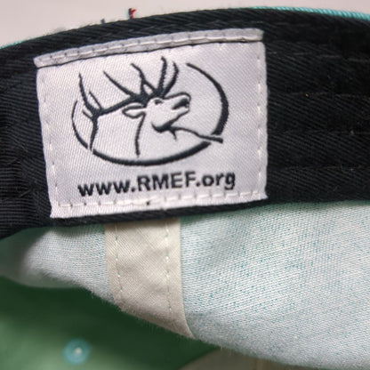 RMEF Women's Strapback Hat Green One Size Embroidered Outdoor Cap