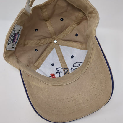 CAST For Kids Foundation Strapback Hat Tan One Size 6 Panel Embroidered