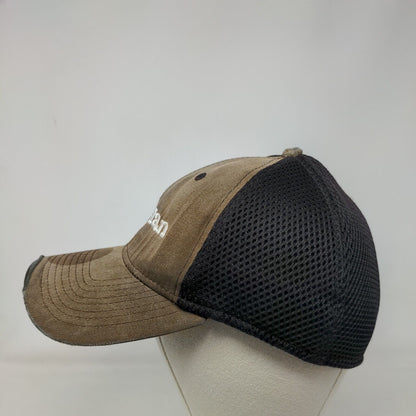 Bulk Man Mesh Back Fitted Hat Brown L/XL Colorblock New Era 39Thirty