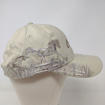 Connie Strapback Hat Tan OS Adjustable Embroidered Wildlife Series Dri-Duck