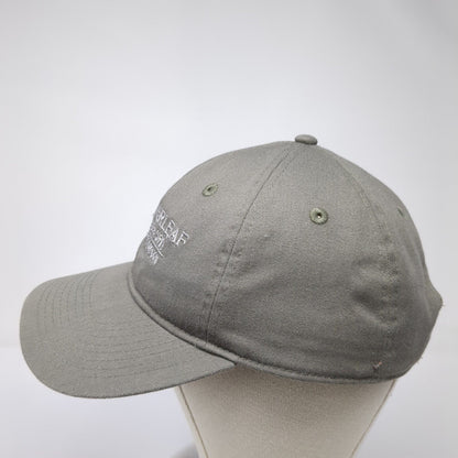 Overleaf Lodge & Spa Slideback Hat Gray One Size Adjustable Embroidered