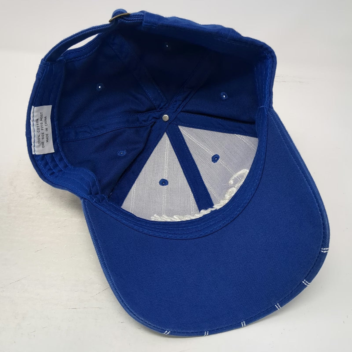 Con-way Blue Baseball Cap One Size Pinstripe Slideback Hat Embroidered Script