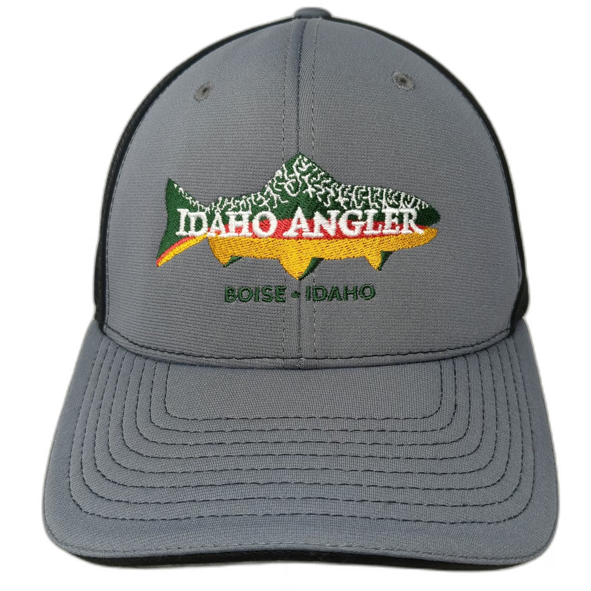 Richardson 172 Baseball Cap Gray XL Idaho Angler Boise Fishing Mesh Trout Hat