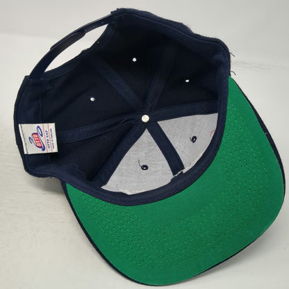 Otto Snapback Blue Hat One Size Nonpareil Logo Green Underbrim 6 Panel Acrylic