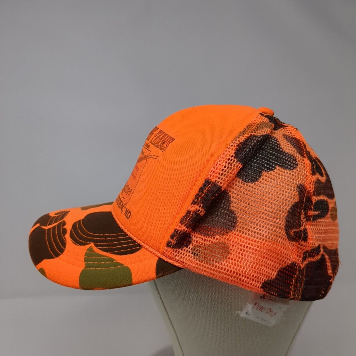 Dakota Hunting Farms Snapback Trucker Hat Camo OSFA Mesh Back Otto