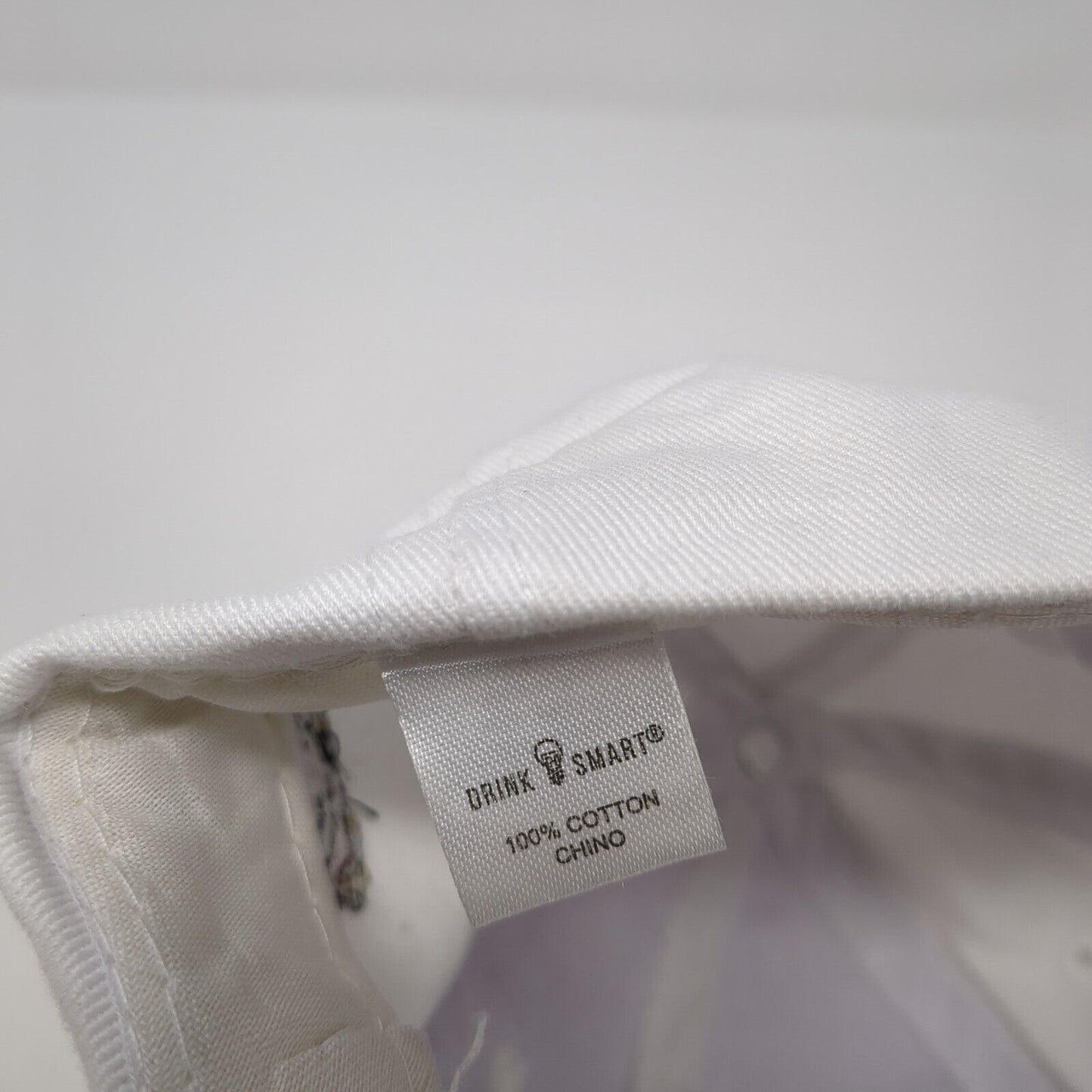 Jim Beam Vanilla Slideback Hat White One Size Adjustable Embroidered 6 Panel