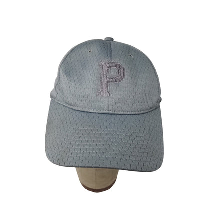 Boys Youth Strapback Hat Embroidered P Gray Port Authority Cap