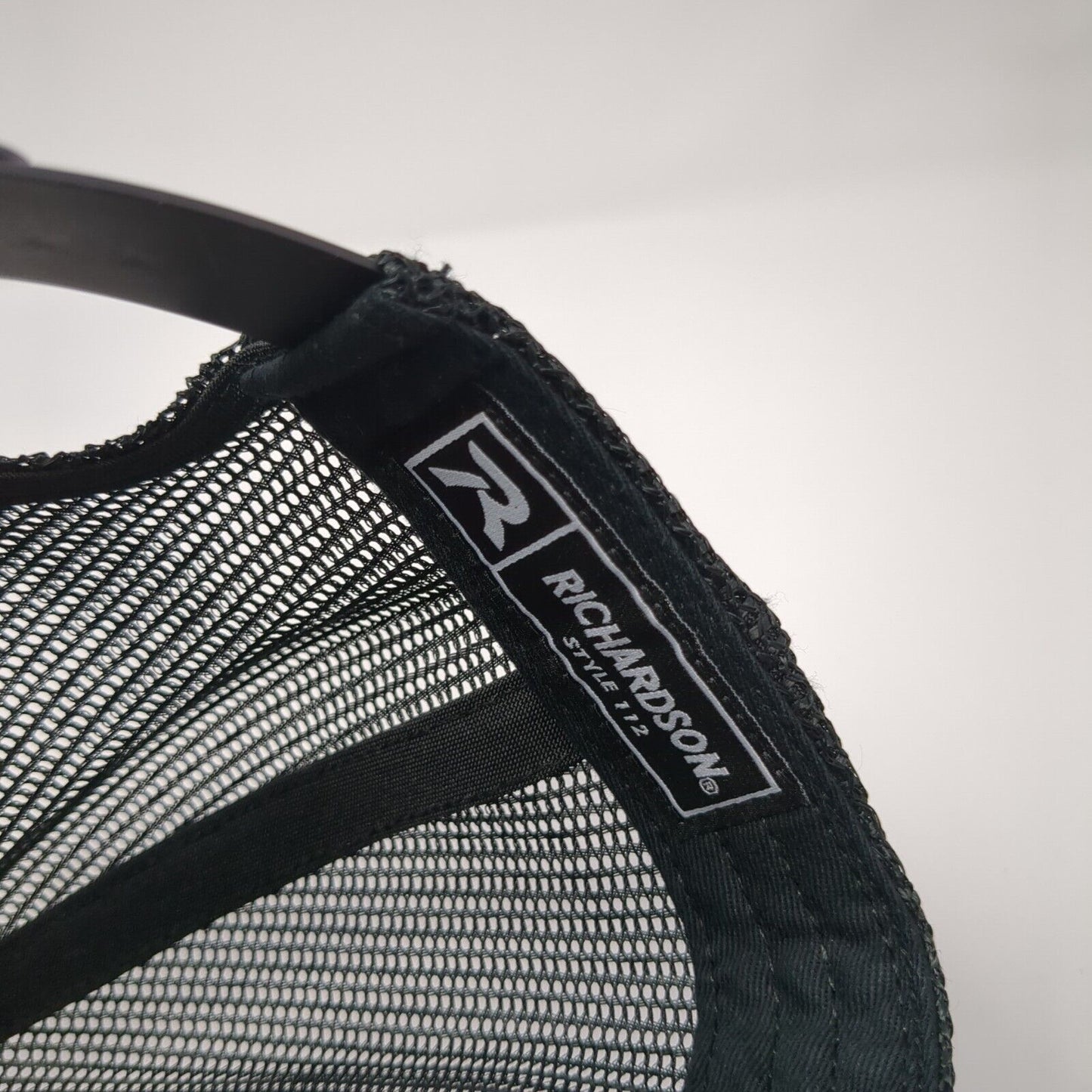 Richardson Snapback Trucker Hat Blue One Size Embroidered Logo Outdoor